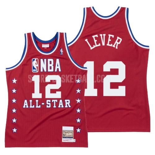 1988 denver nuggets fat lever 12 red nba all-star men's replica jersey