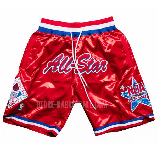 1991 all star red just don pocket nba shorts