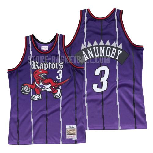 1998-99 toronto raptors og anunoby 3 purple old english men's replica jersey