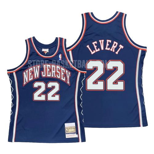 2006-2007 brooklyn nets caris levert 22 blue hardwood classics men's replica jersey
