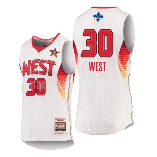 2009 charlotte hornets david west 30 white nba all-star men's replica jersey