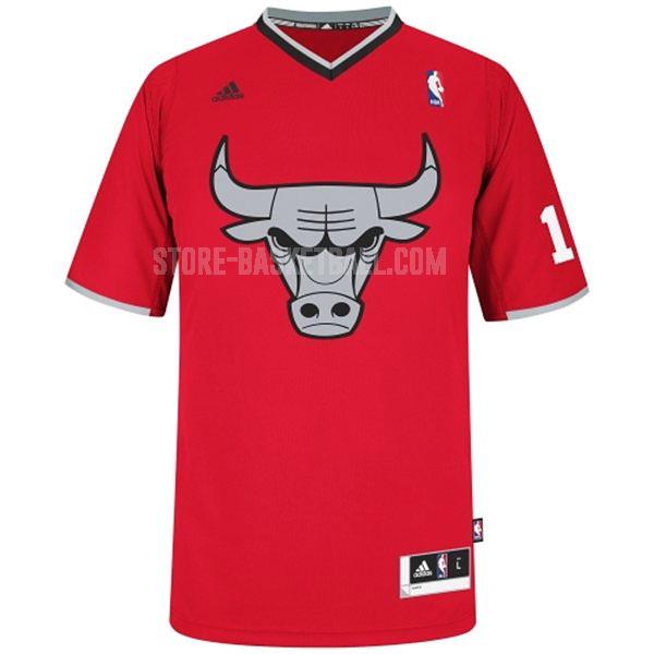 2013 chicago bulls derrick rose 1 red christmas day men's replica jersey