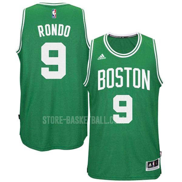 2014-15 boston celtics rajon rondo 9 green road swingman men's replica jersey