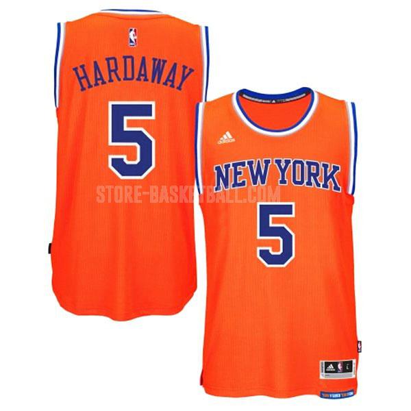 2014-15 new york knicks tim hardaway jr 5 orange alternate swingman men's replica jersey