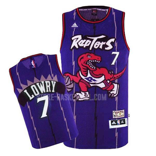 2014-15 toronto raptors kyle lowry 7 purple road swingman men's replica jersey