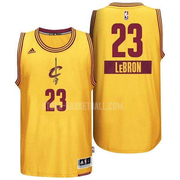 2014 cleveland cavaliers lebron james 23 yellow christmas day youth replica jersey