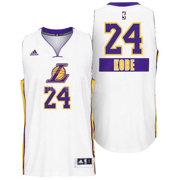 2014 los angeles lakers kobe bryant 24 white christmas day youth replica jersey
