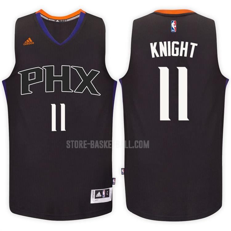 2016-17 phoenix suns brandon knight 11 black alternate men's replica jersey