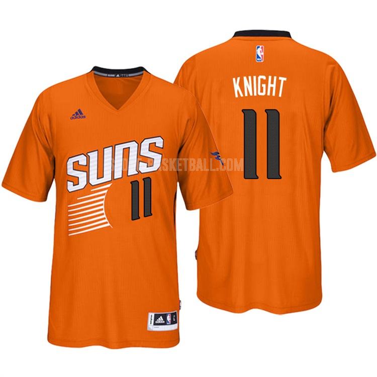 2016-17 phoenix suns brandon knight 11 orange short sleeve men's replica jersey