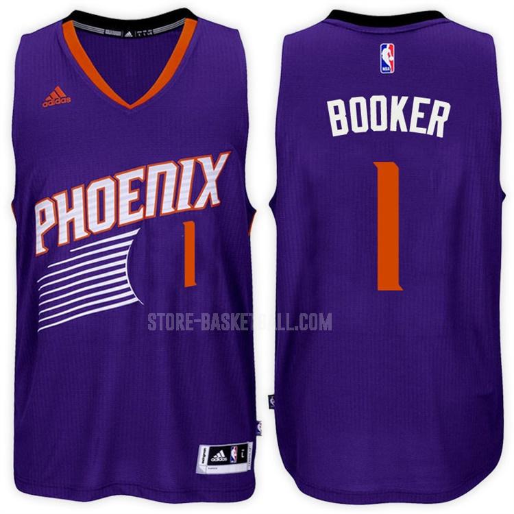 2016-17 phoenix suns devin booker 1 purple road men's replica jersey