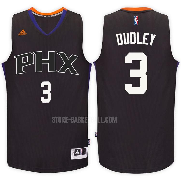 2016-17 phoenix suns jared dudley 3 black alternate men's replica jersey