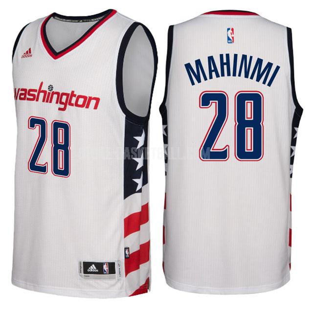 2016-17 washington wizards ian mahinmi 28 white alternate men's replica jersey