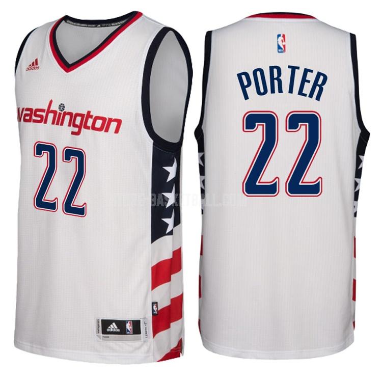2016-17 washington wizards otto porter jr 22 white alternate men's replica jersey