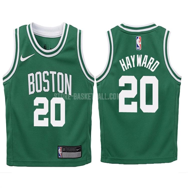 2017-18 boston celtics gordon hayward 20 green icon youth replica jersey
