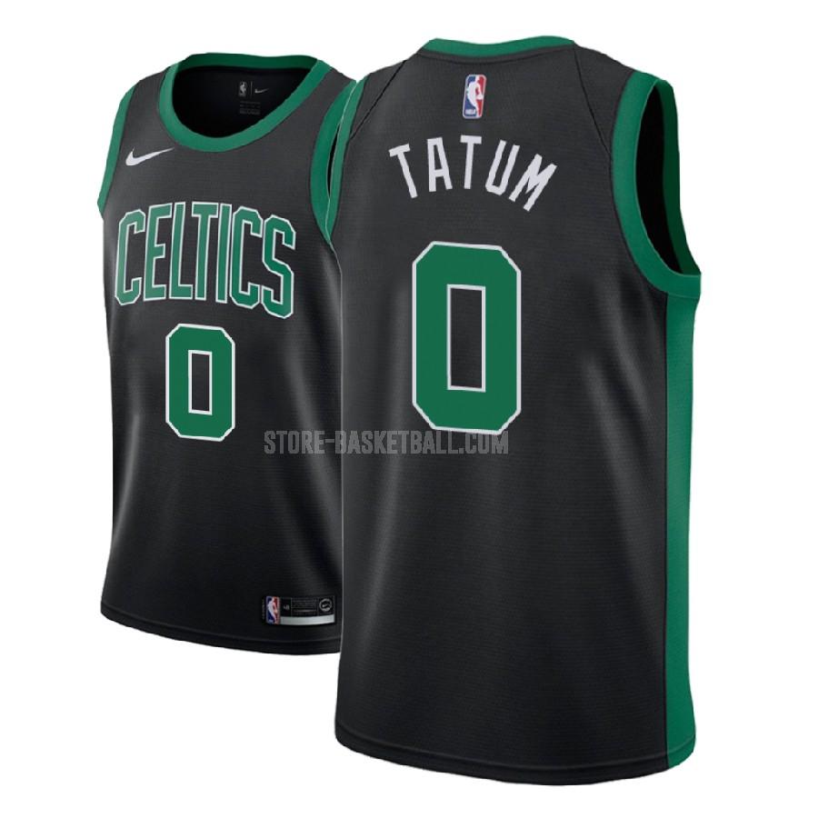 2017-18 boston celtics jayson tatum 0 black statement men's replica jersey