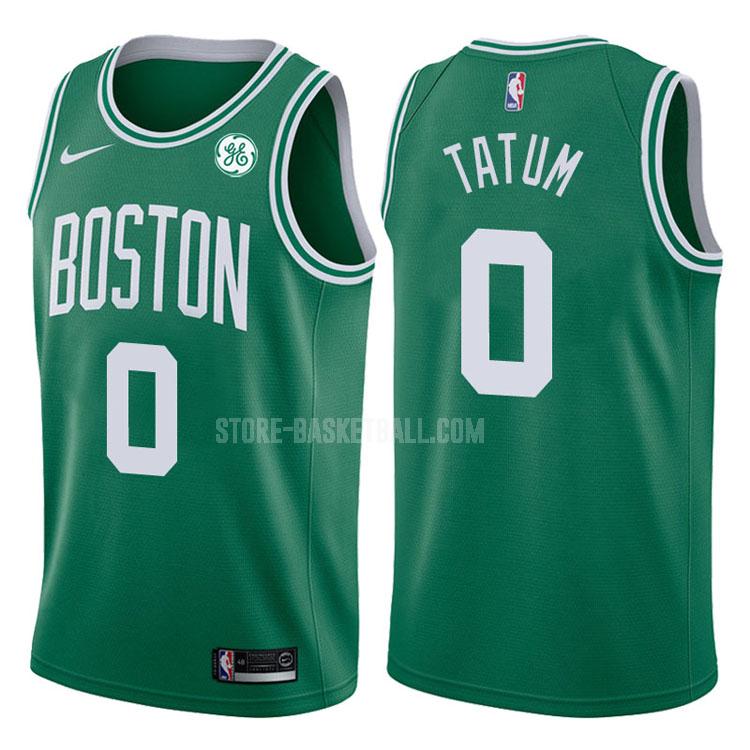 2017-18 boston celtics jayson tatum 0 green icon men's replica jersey