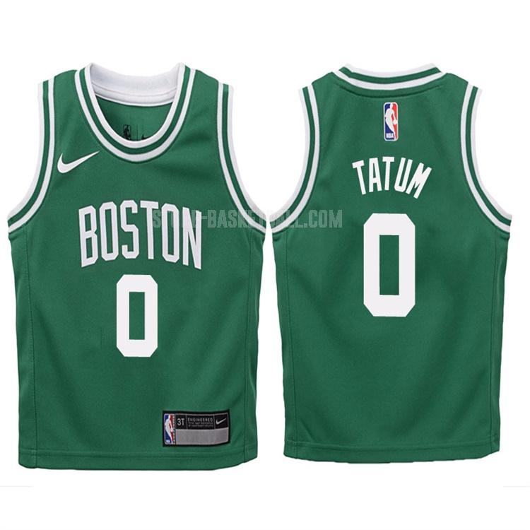 2017-18 boston celtics jayson tatum 0 green icon youth replica jersey