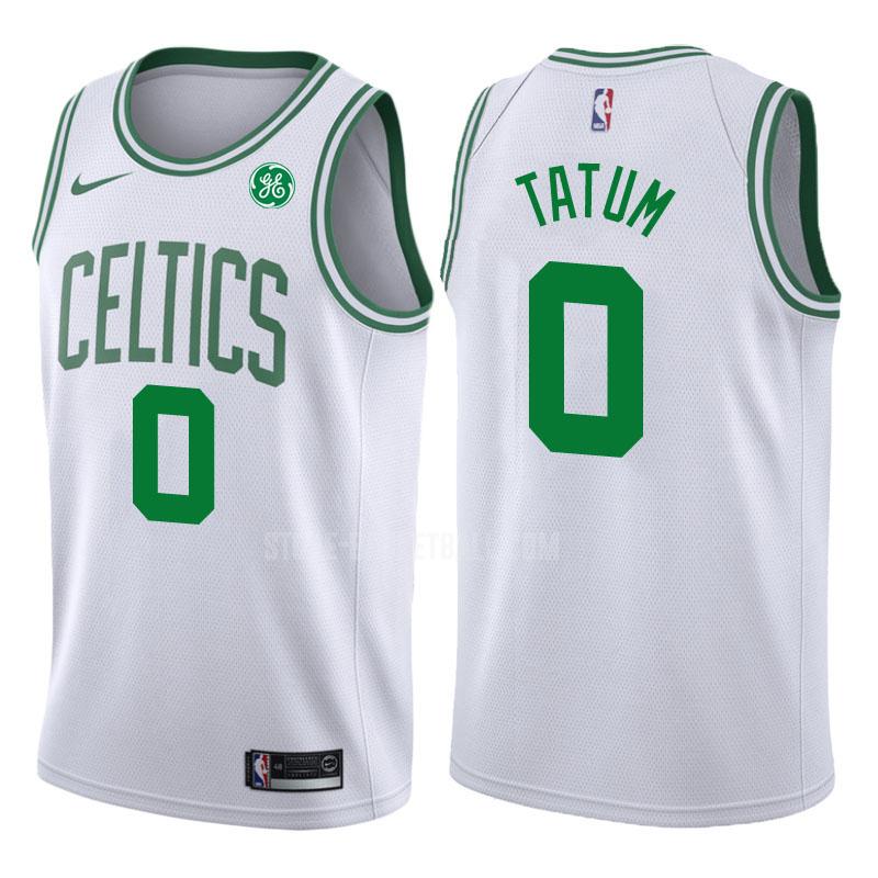 2017-18 boston celtics jayson tatum 0 white association men's replica jersey