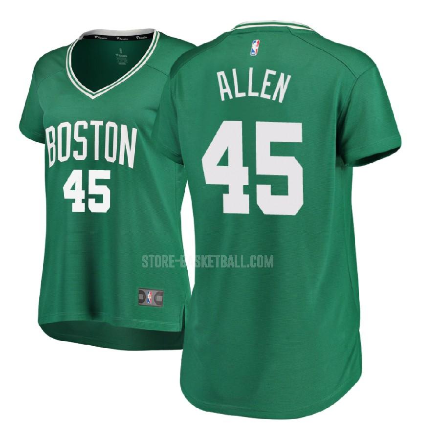 2017-18 boston celtics kadeem allen 45 green icon women's replica jersey