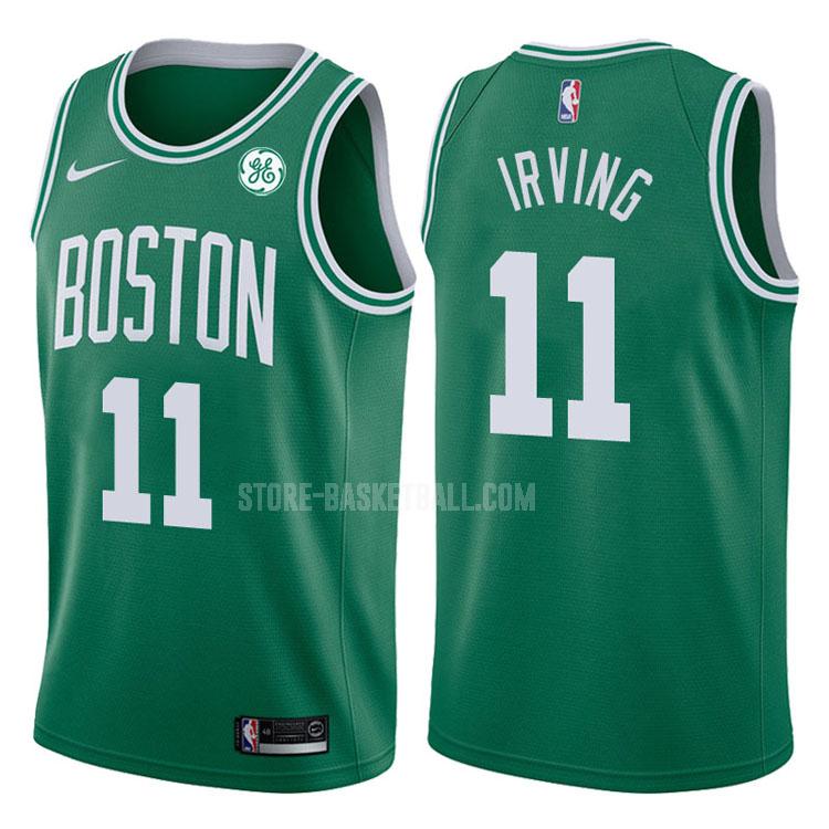 2017-18 boston celtics kyrie irving 11 green icon men's replica jersey