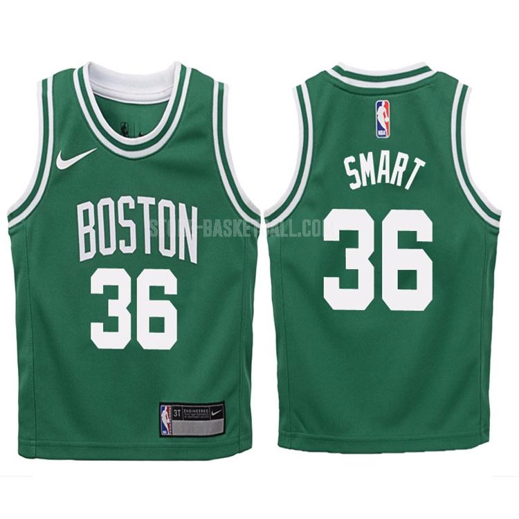 2017-18 boston celtics marcus smart 36 green icon youth replica jersey