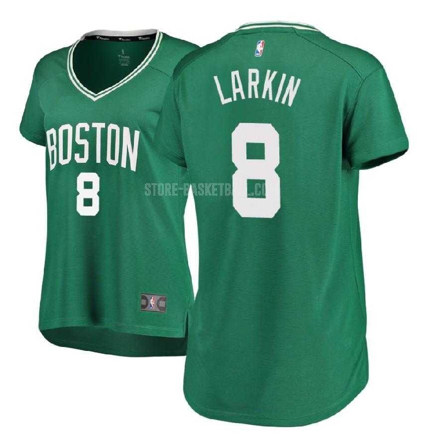 2017-18 boston celtics shane larkin 8 green icon women's replica jersey