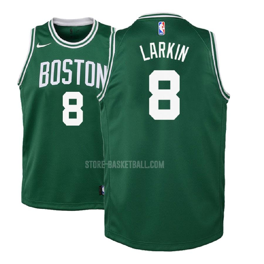 2017-18 boston celtics shane larkin 8 green icon youth replica jersey
