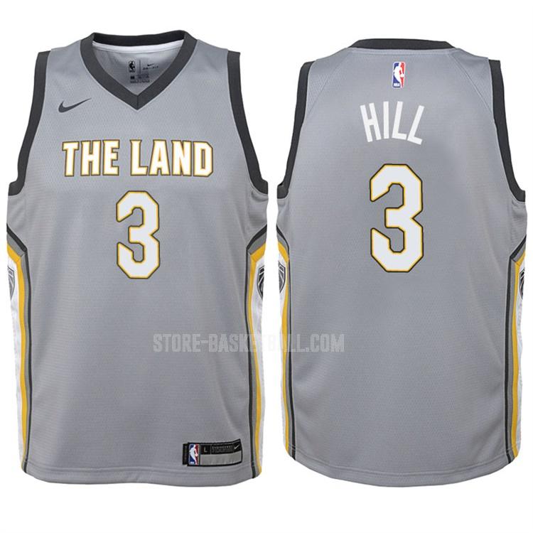 2017-18 cleveland cavaliers george hill 3 gray city edition youth replica jersey