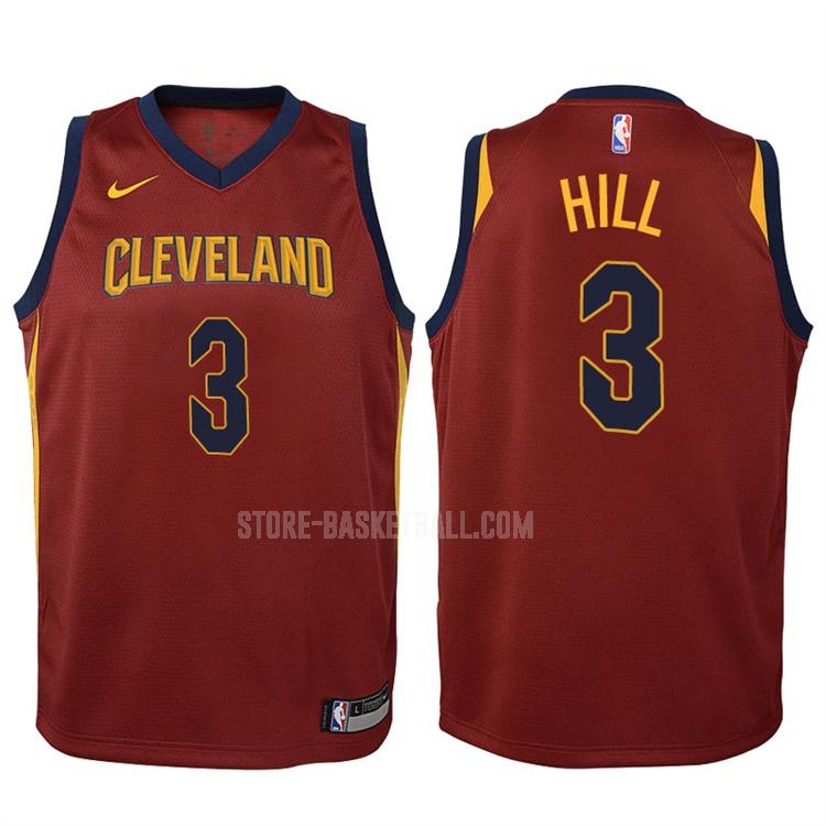 2017-18 cleveland cavaliers george hill 3 red icon youth replica jersey