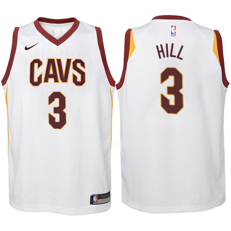 2017-18 cleveland cavaliers george hill 3 white association youth replica jersey