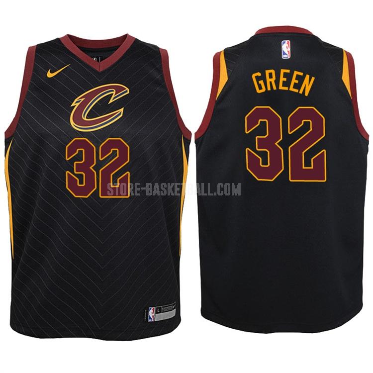 2017-18 cleveland cavaliers jeff green 32 black statement youth replica jersey