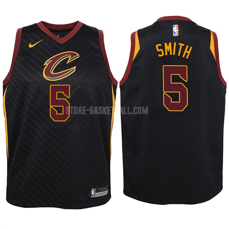 2017-18 cleveland cavaliers jr smith 5 black statement youth replica jersey