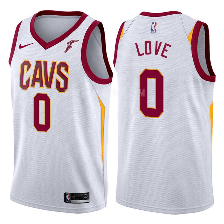 2017-18 cleveland cavaliers kevin love 0 white association men's replica jersey