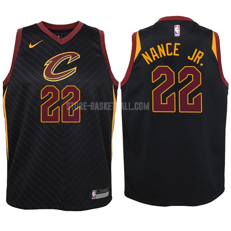 2017-18 cleveland cavaliers larry nance 22 black statement youth replica jersey