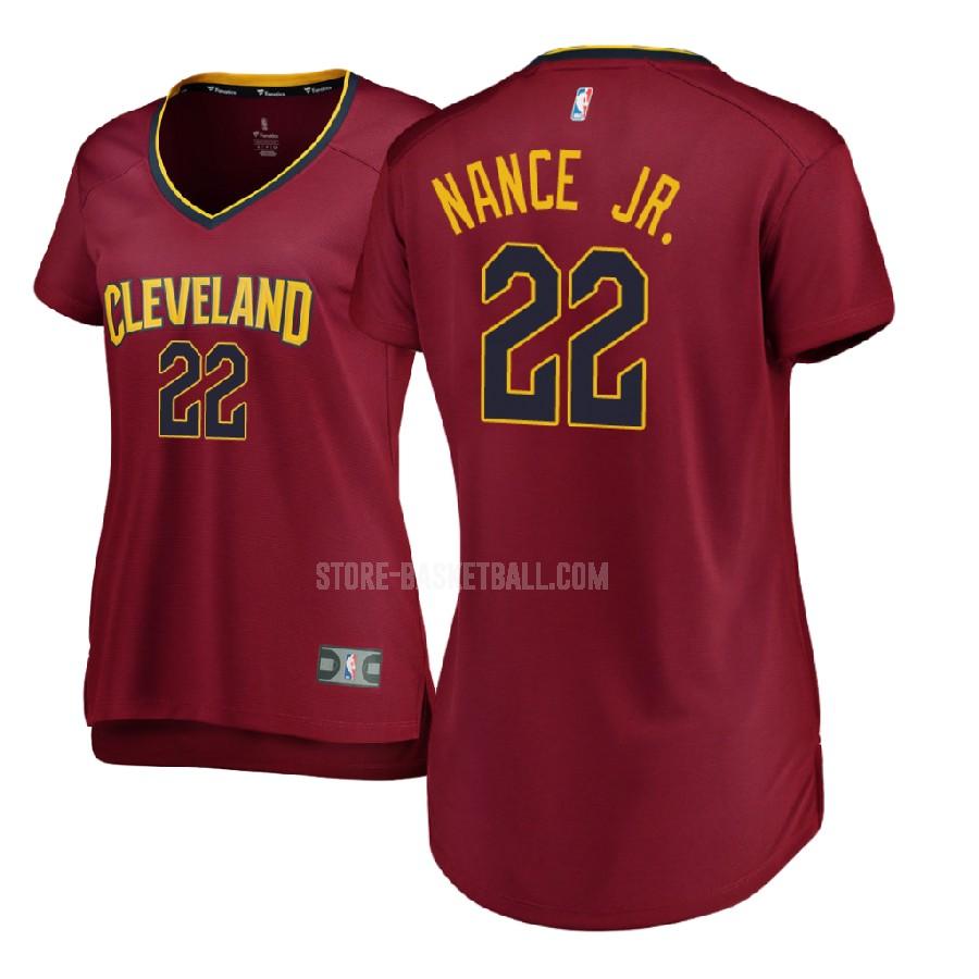 2017-18 cleveland cavaliers larry nance 22 red icon women's replica jersey