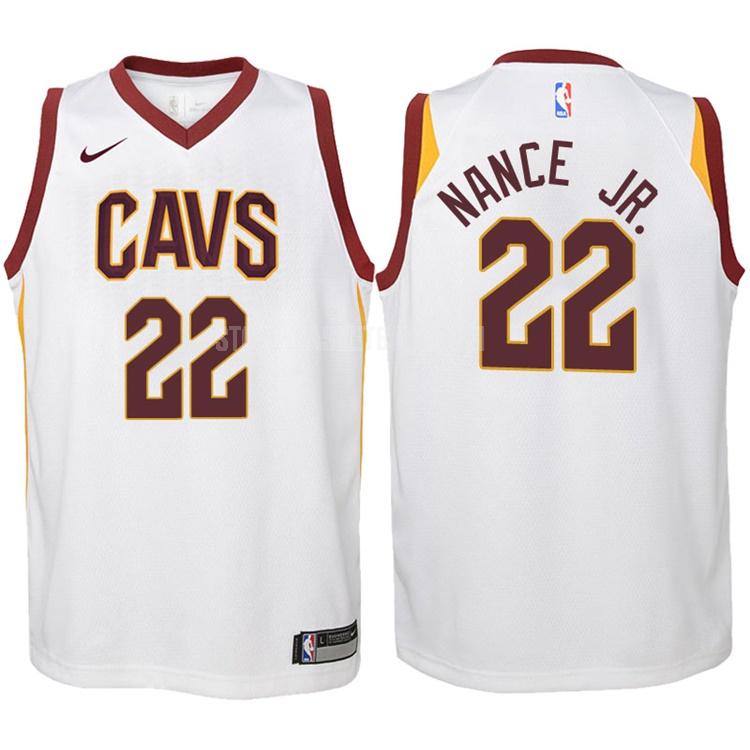 2017-18 cleveland cavaliers larry nance 22 white association youth replica jersey