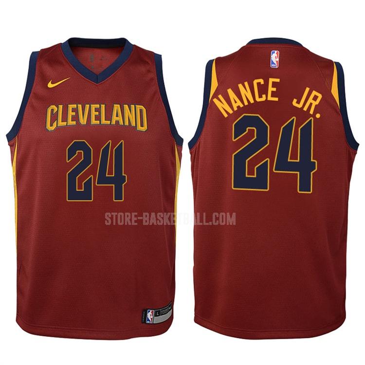 2017-18 cleveland cavaliers larry nance 24 red icon youth replica jersey