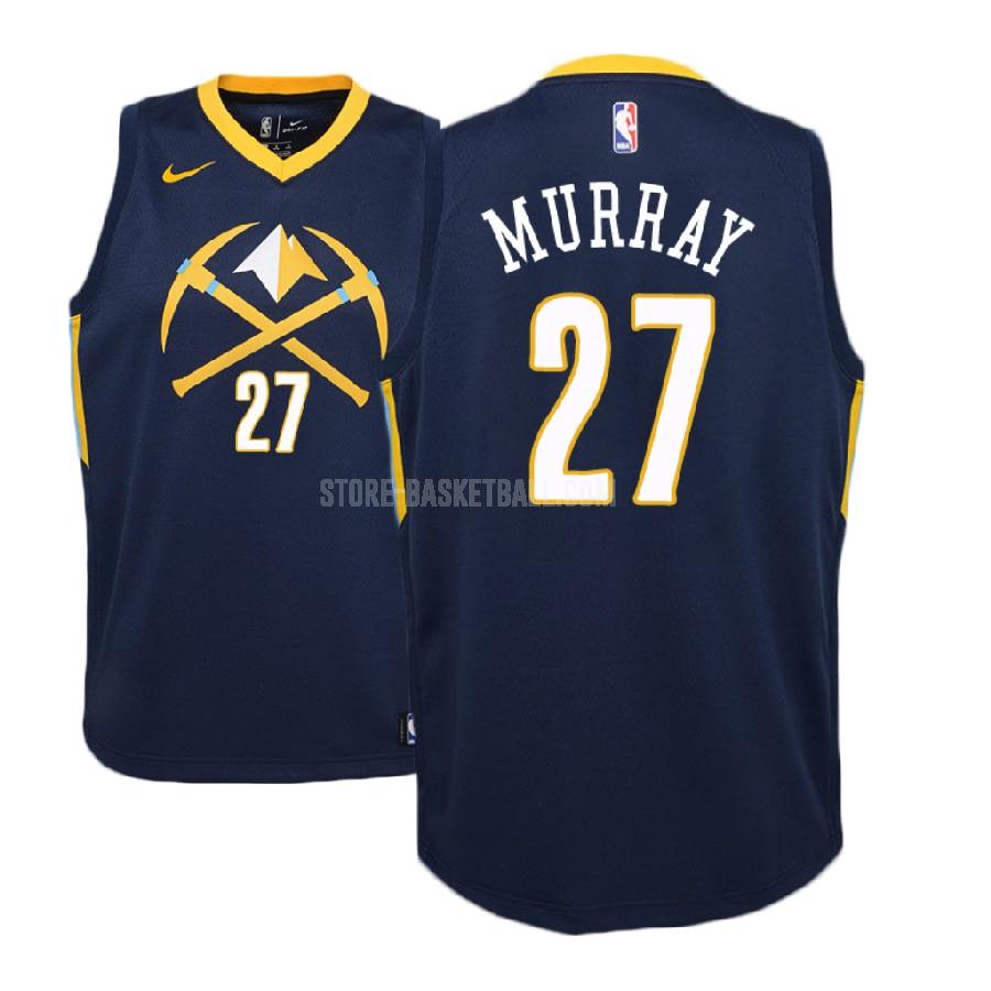 2017-18 denver nuggets jamal murray 27 navy city edition youth replica jersey