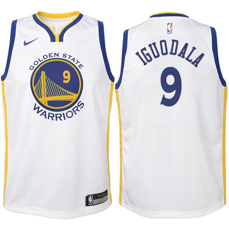 2017-18 golden state warriors andre iguodala 9 white association youth replica jersey