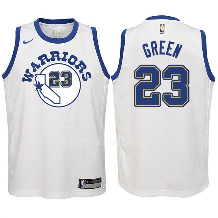 2017-18 golden state warriors draymond green 23 white classic edition youth replica jersey