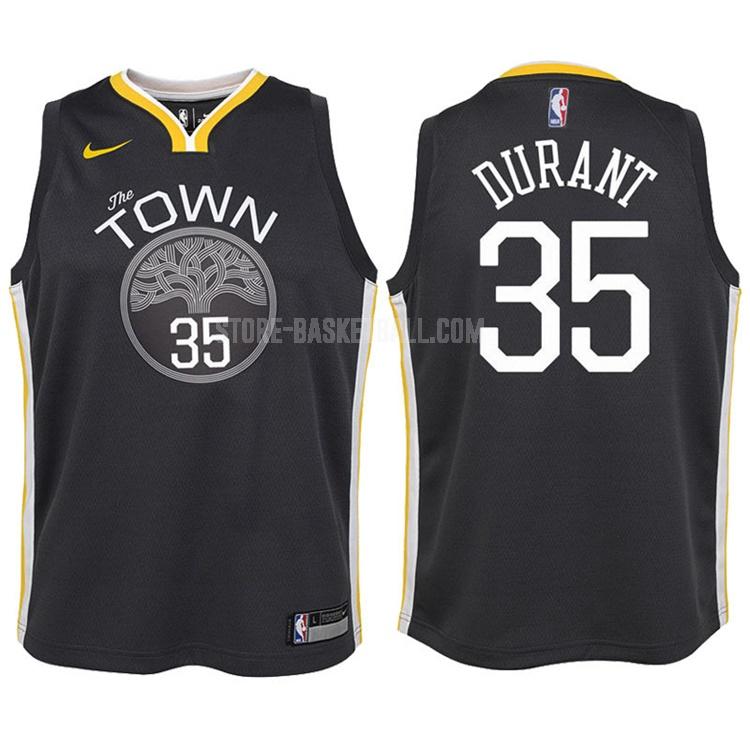 2017-18 golden state warriors kevin durant 35 gray statement youth replica jersey