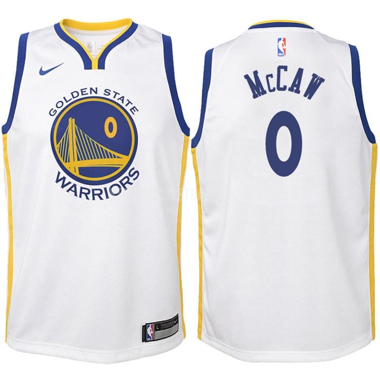 2017-18 golden state warriors patrick mccaw 0 white association youth replica jersey
