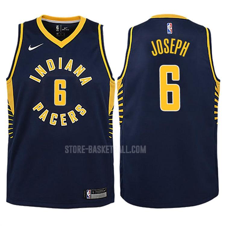 2017-18 indiana pacers cory joseph 6 navy icon youth replica jersey