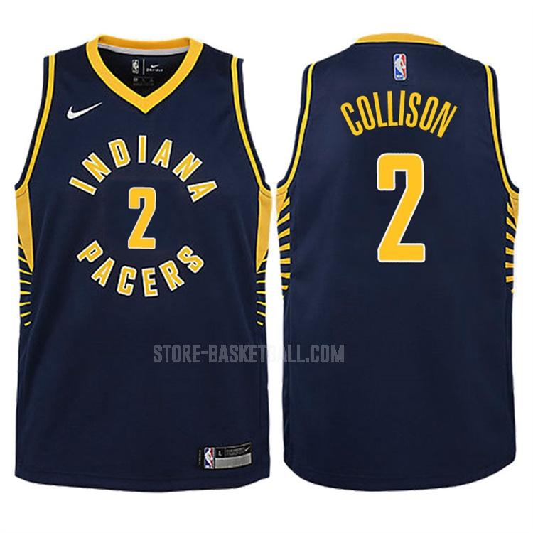 2017-18 indiana pacers darren collison 2 navy icon youth replica jersey