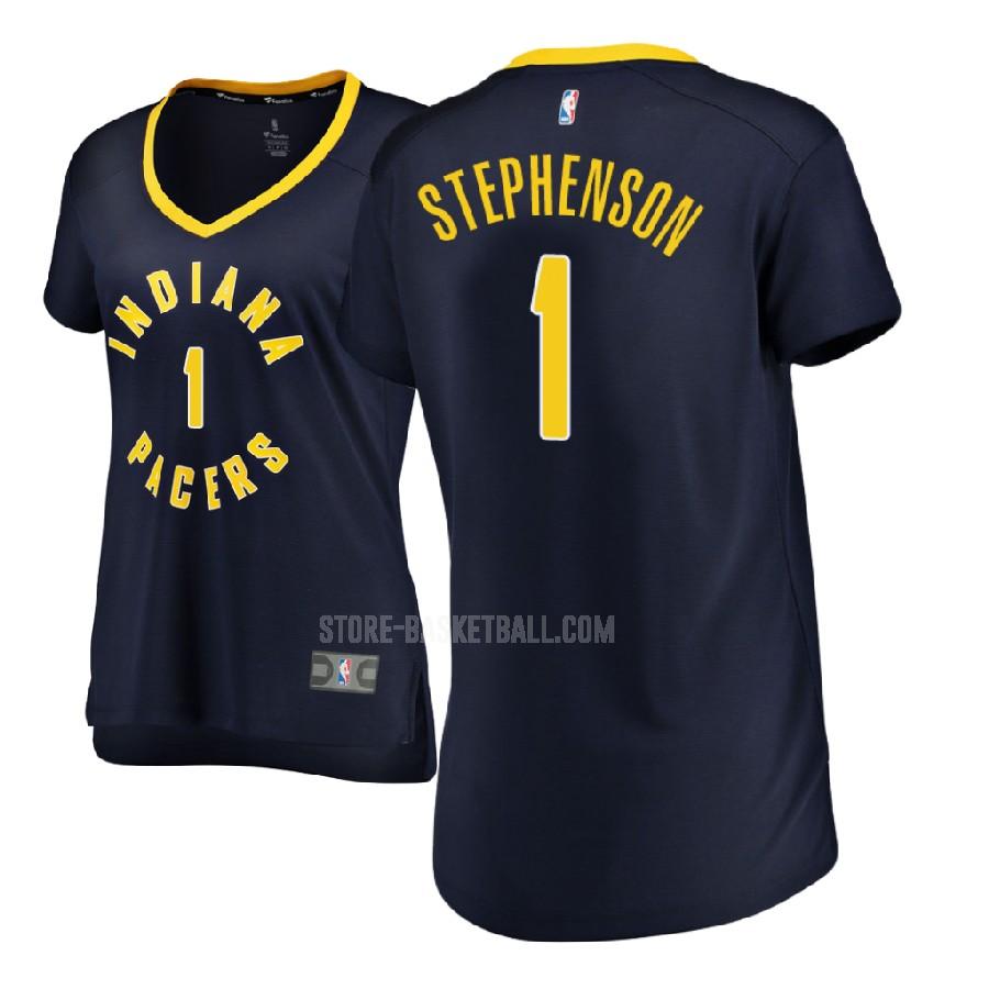 2017-18 indiana pacers lance stephenson 1 navy icon women's replica jersey