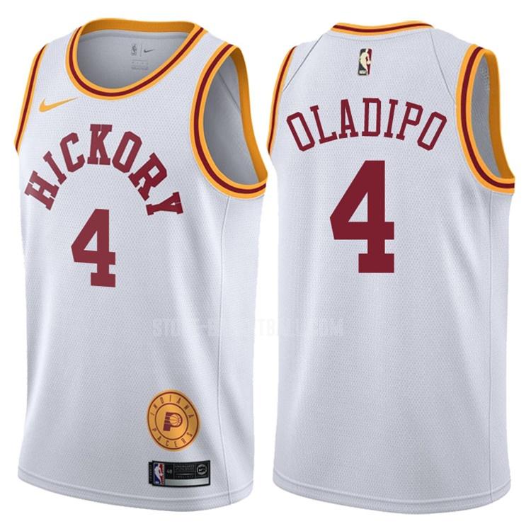 2017-18 indiana pacers victor oladipo 4 white hardwood classic men's replica jersey
