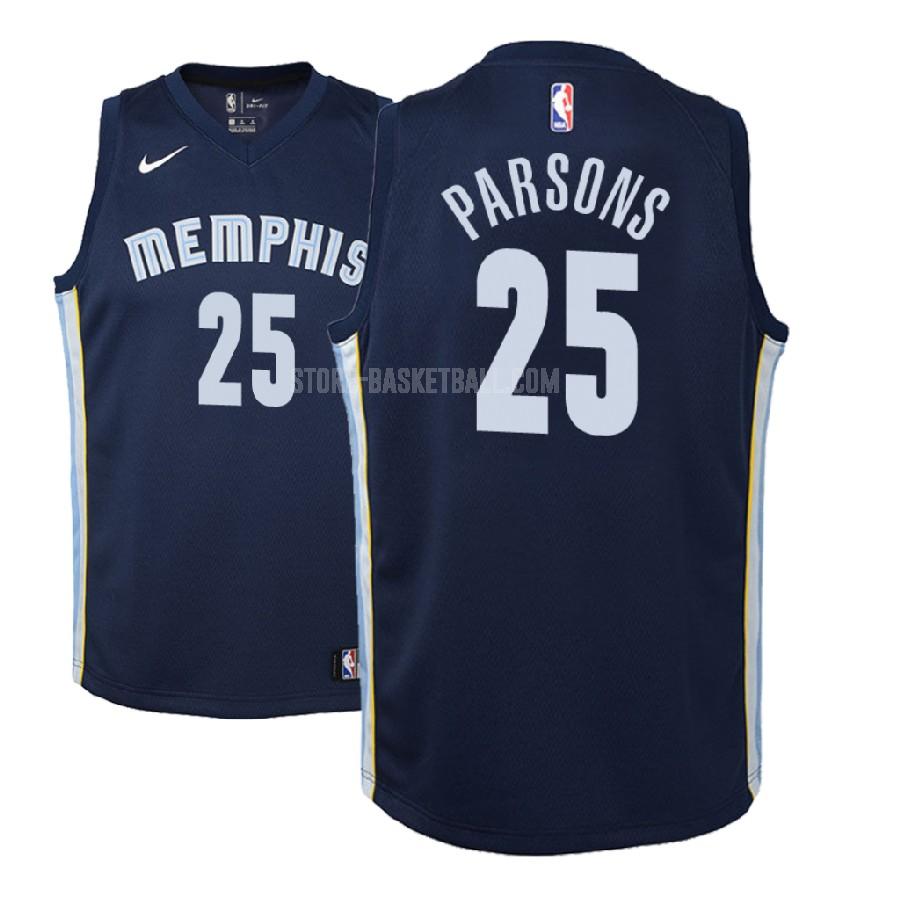 2017-18 memphis grizzlies chandler parsons 25 navy icon youth replica jersey