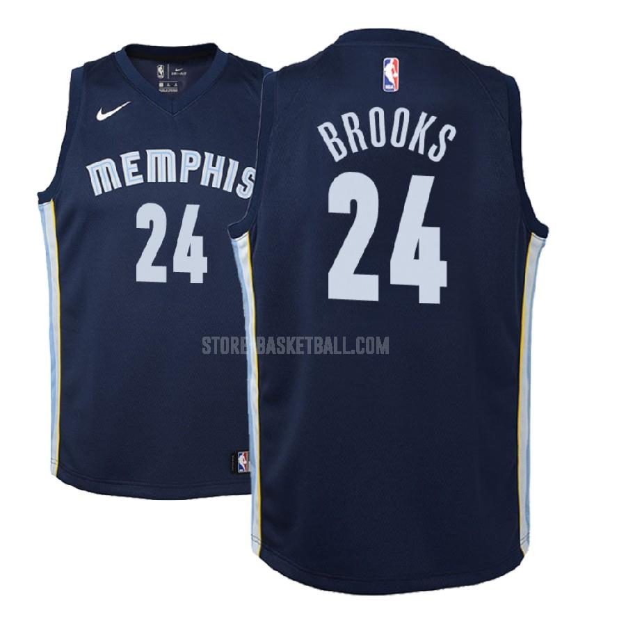 2017-18 memphis grizzlies dillon brooks 24 navy icon youth replica jersey