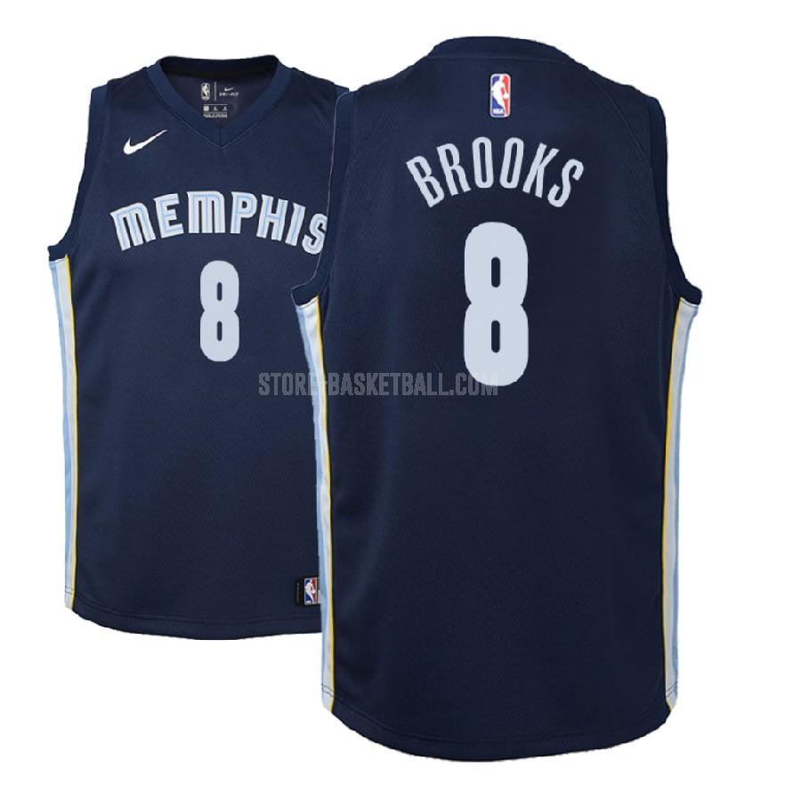 2017-18 memphis grizzlies marshon brooks 8 navy icon youth replica jersey