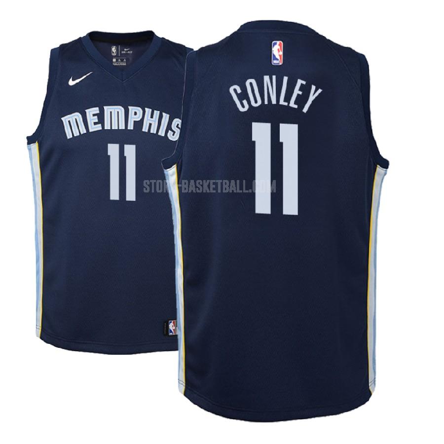 2017-18 memphis grizzlies mike conley 11 navy icon youth replica jersey